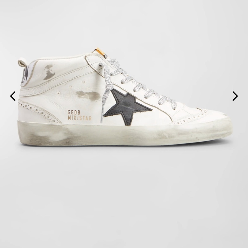 Golden Goose
Mid Star Leather Wing-Tip Sneakers